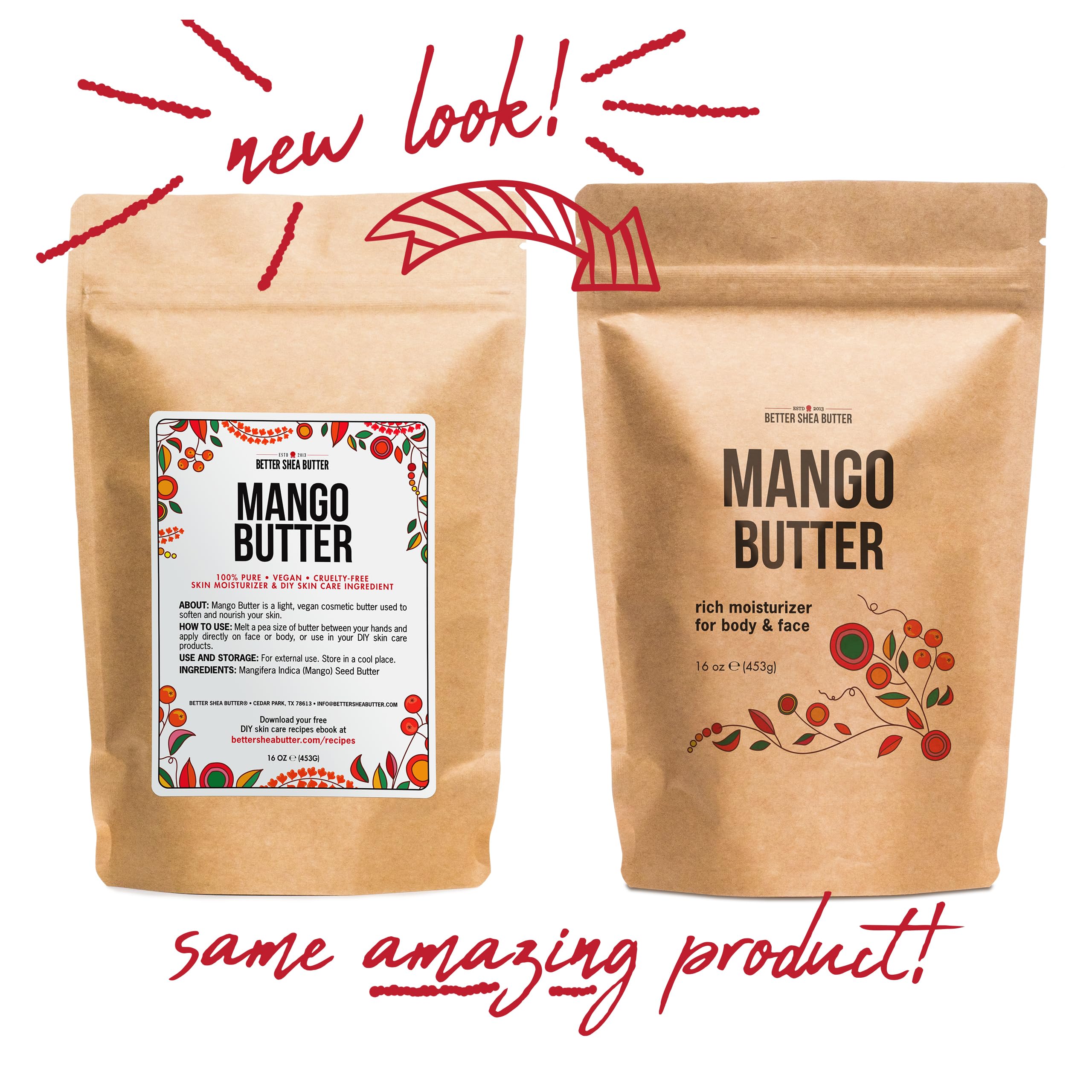 Better Shea Butter Mango Butter soin capillaire cheveux doux et brillants au quotidien