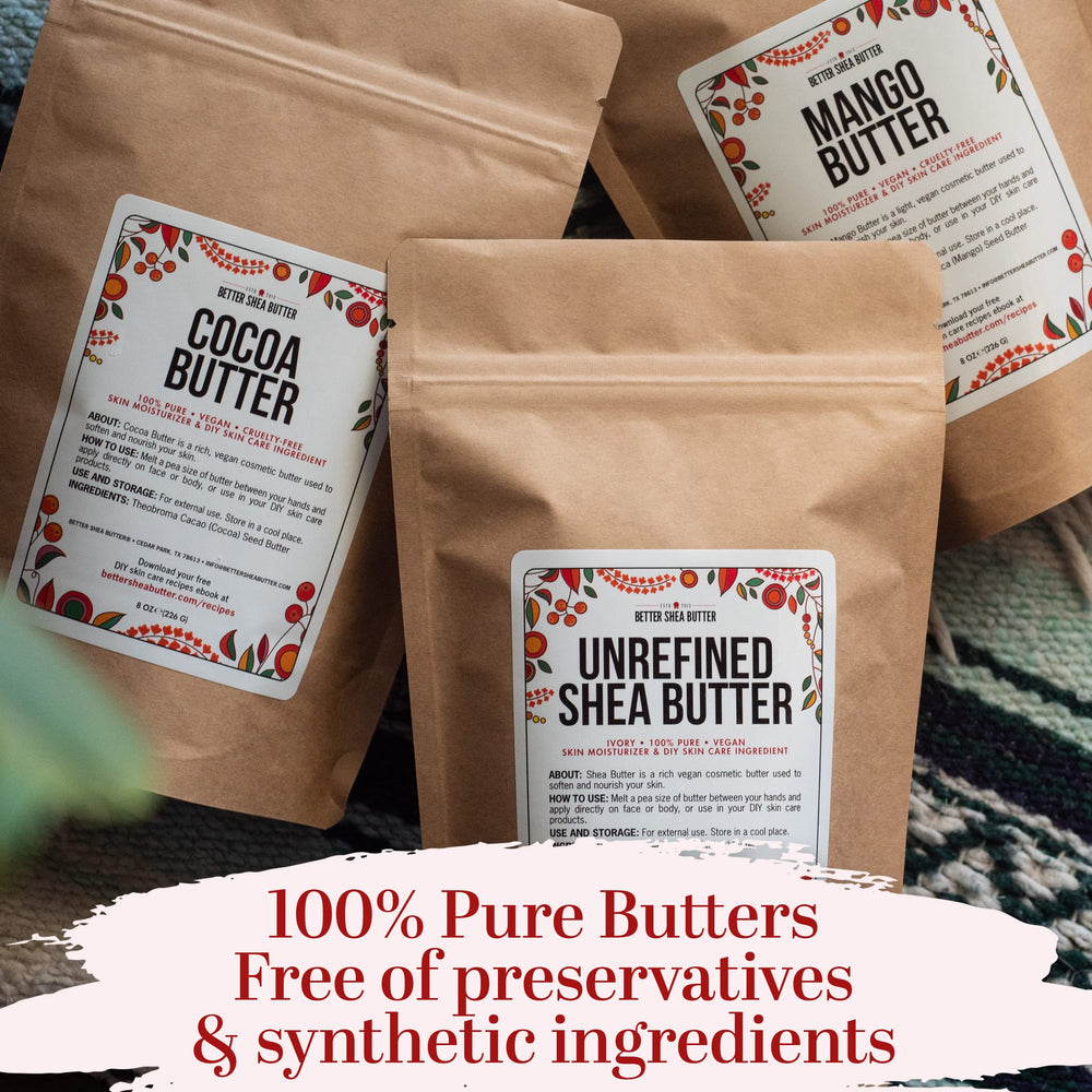 Better Shea Butter : emballage et stockage faciles pour préserver la qualité.