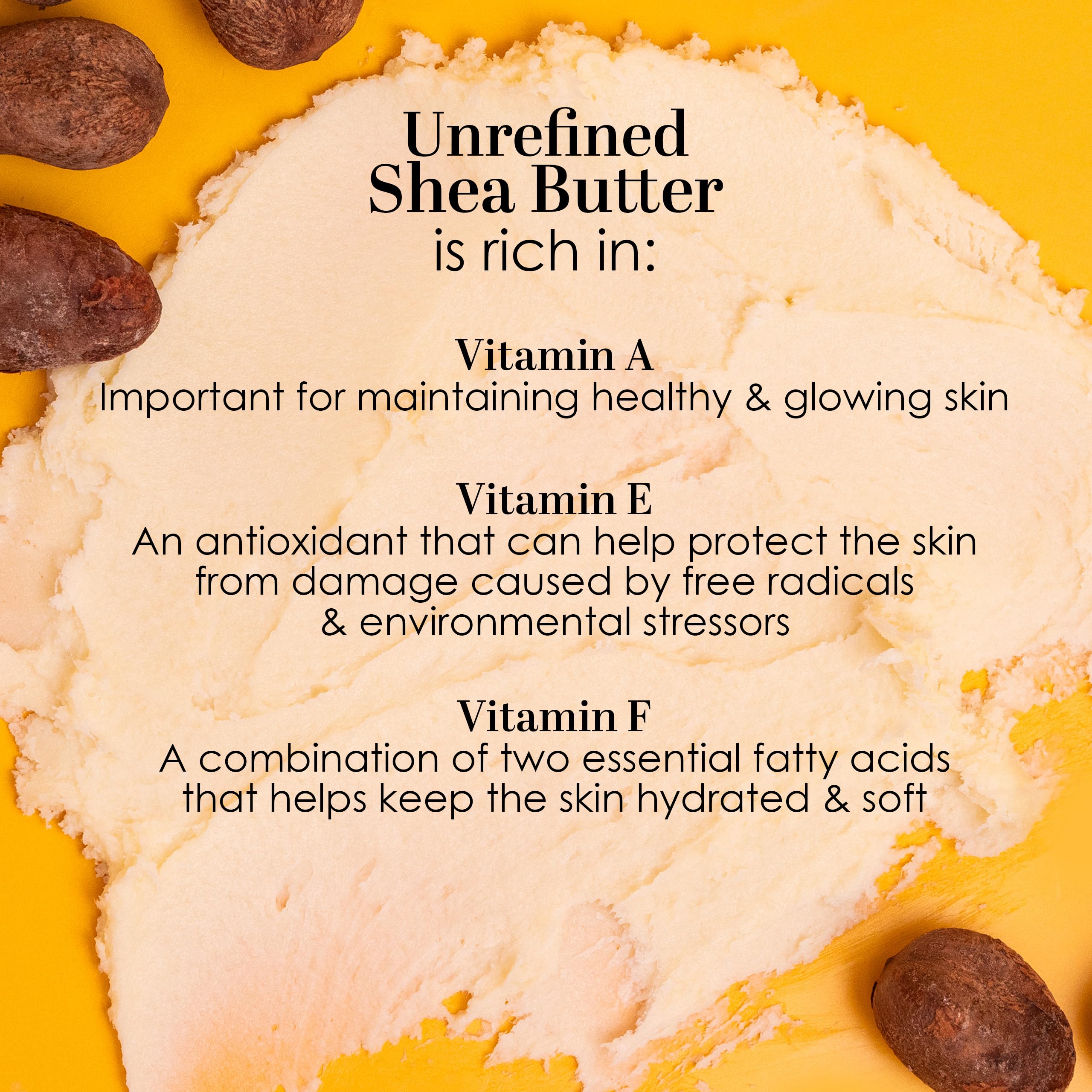 Better Shea Butter applied to the face for lightweight moisture.