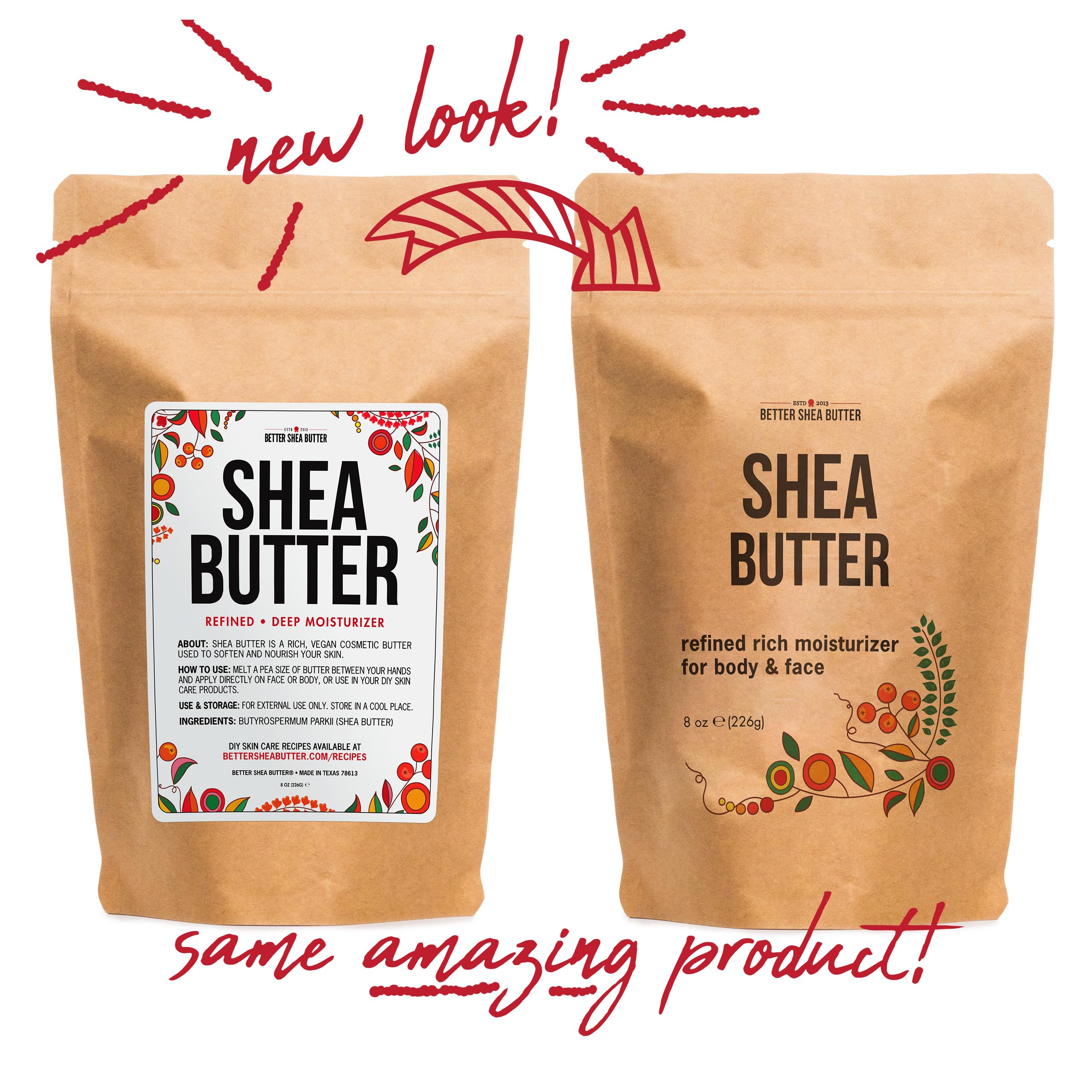 Beurre Better Shea Butter Raffiné Sans Parfum beurre corporel chantilly pour peau veloutée.