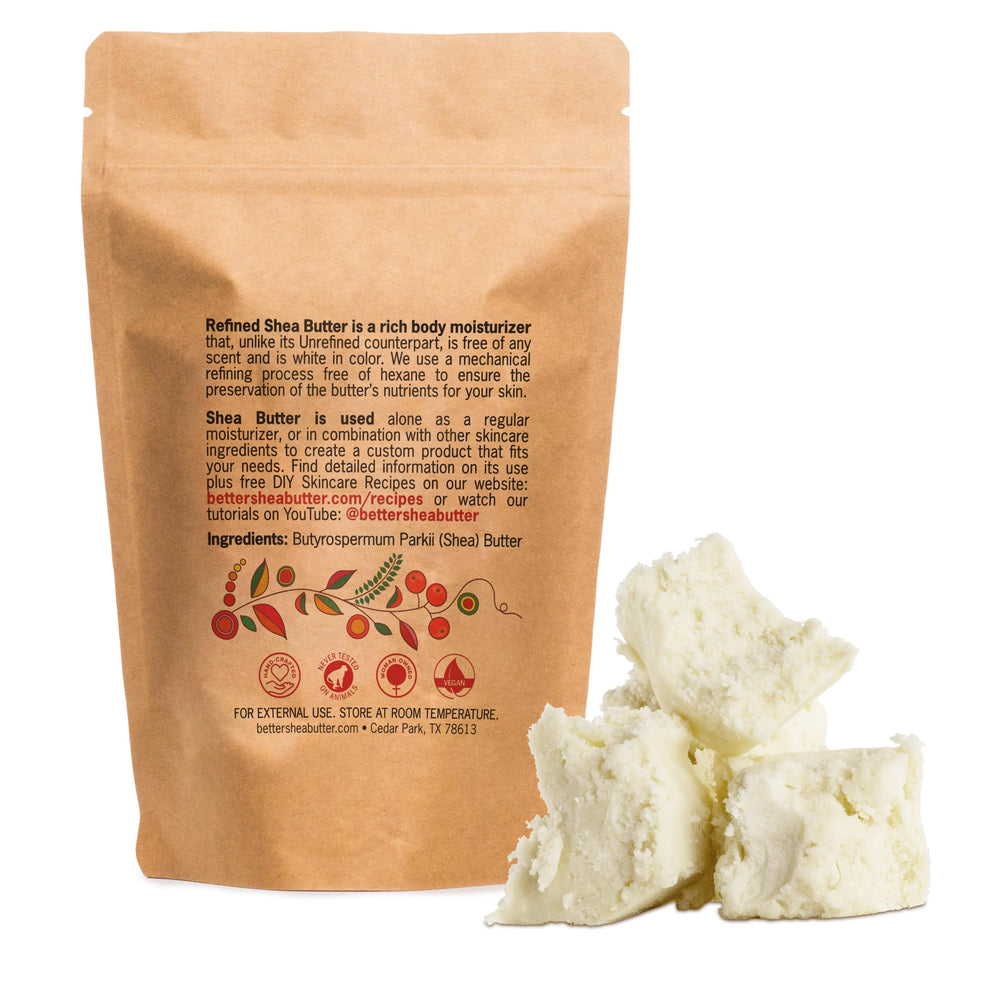 Beurre Better Shea Butter Raffiné Sans Parfum soin barbe et démêlant naturel.