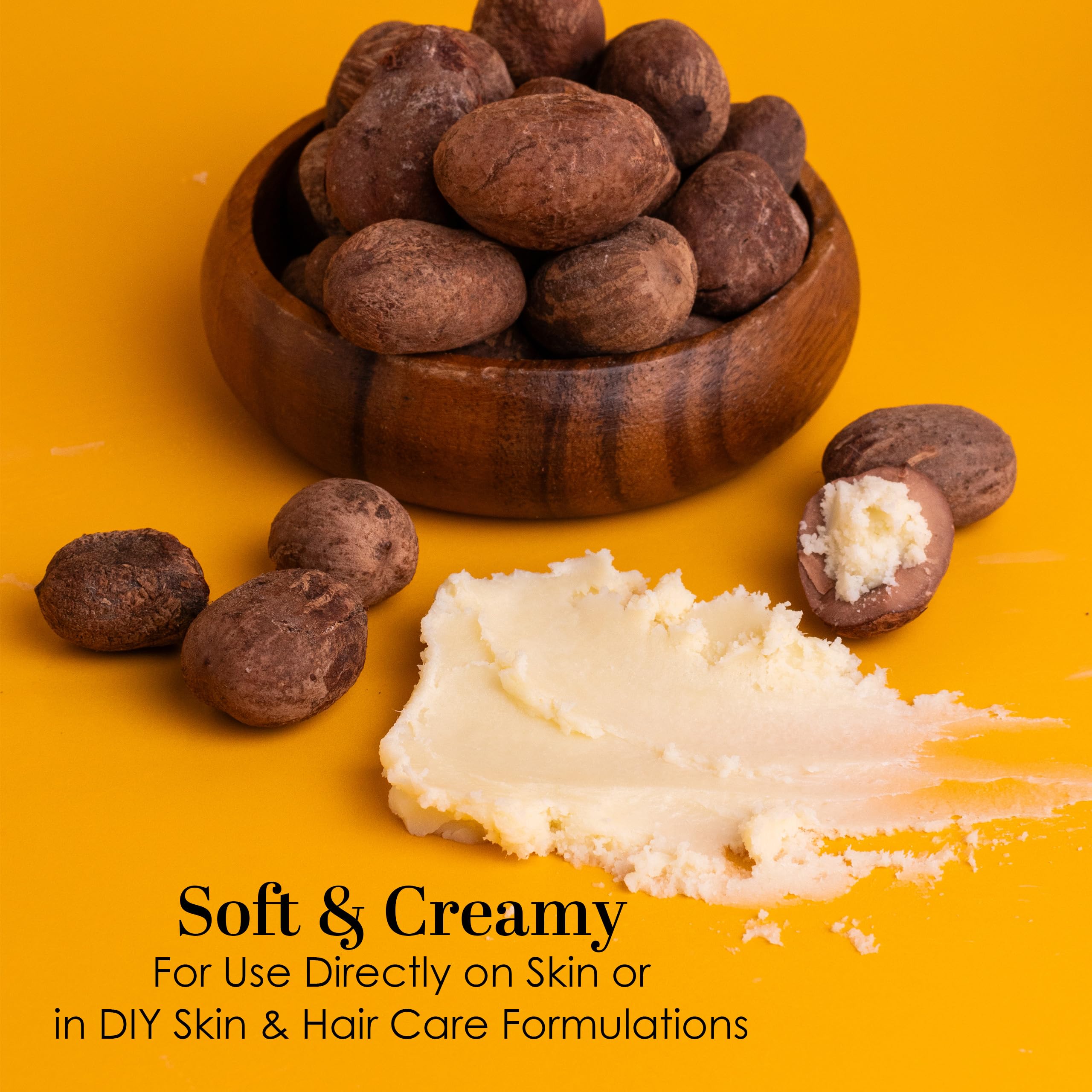 Close-up of Better Shea Butter texture highlighting natural, unrefined consistency.