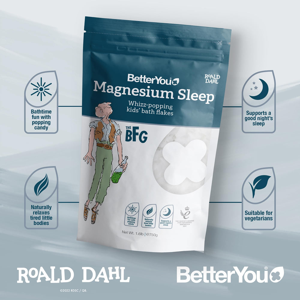BetterYou Bain Magnésium Lavande Relaxation: bain doux et calmant pour les petits.