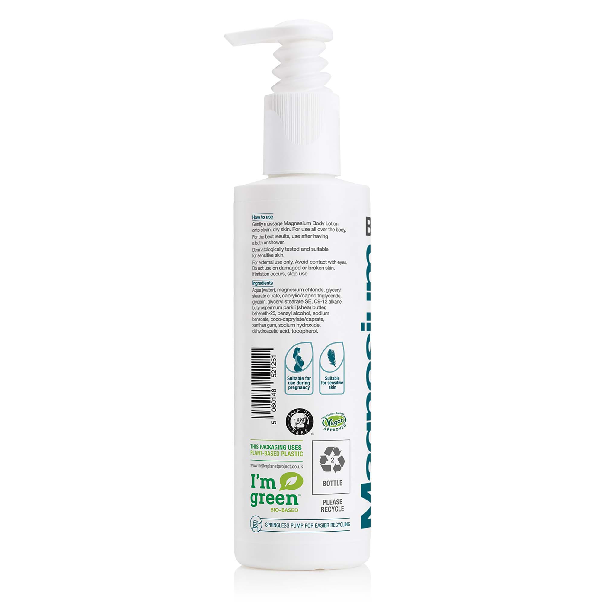 BetterYou Magnesium Body Lotion, rituel d'hydratation quotidien: douceur et détente pour la peau.
