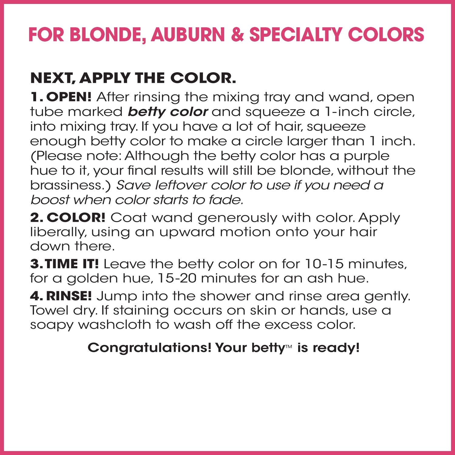 Betty Beauty Fun: couleur qui couvre les cheveux gris sans effort.