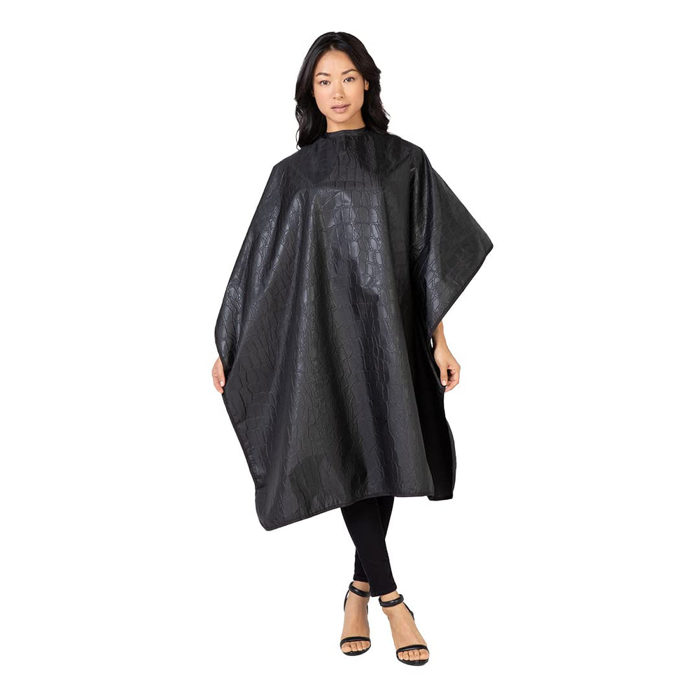 Cape Betty Dain, couleur noire professionnelle adaptée à de nombreuses prestations.