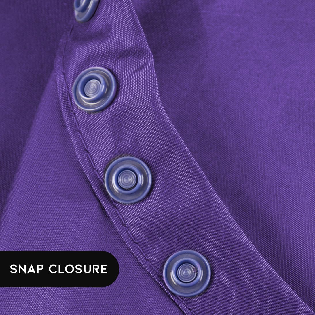 Nylon embossé, cape légère et confortable pendant le service.