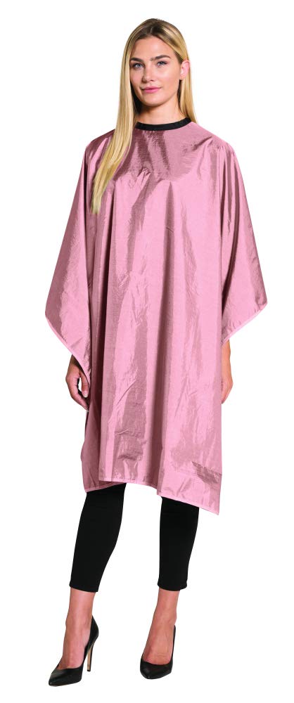 Cape Betty Dain Reversi rose, face couleur prête pour les coupes et le coiffage.