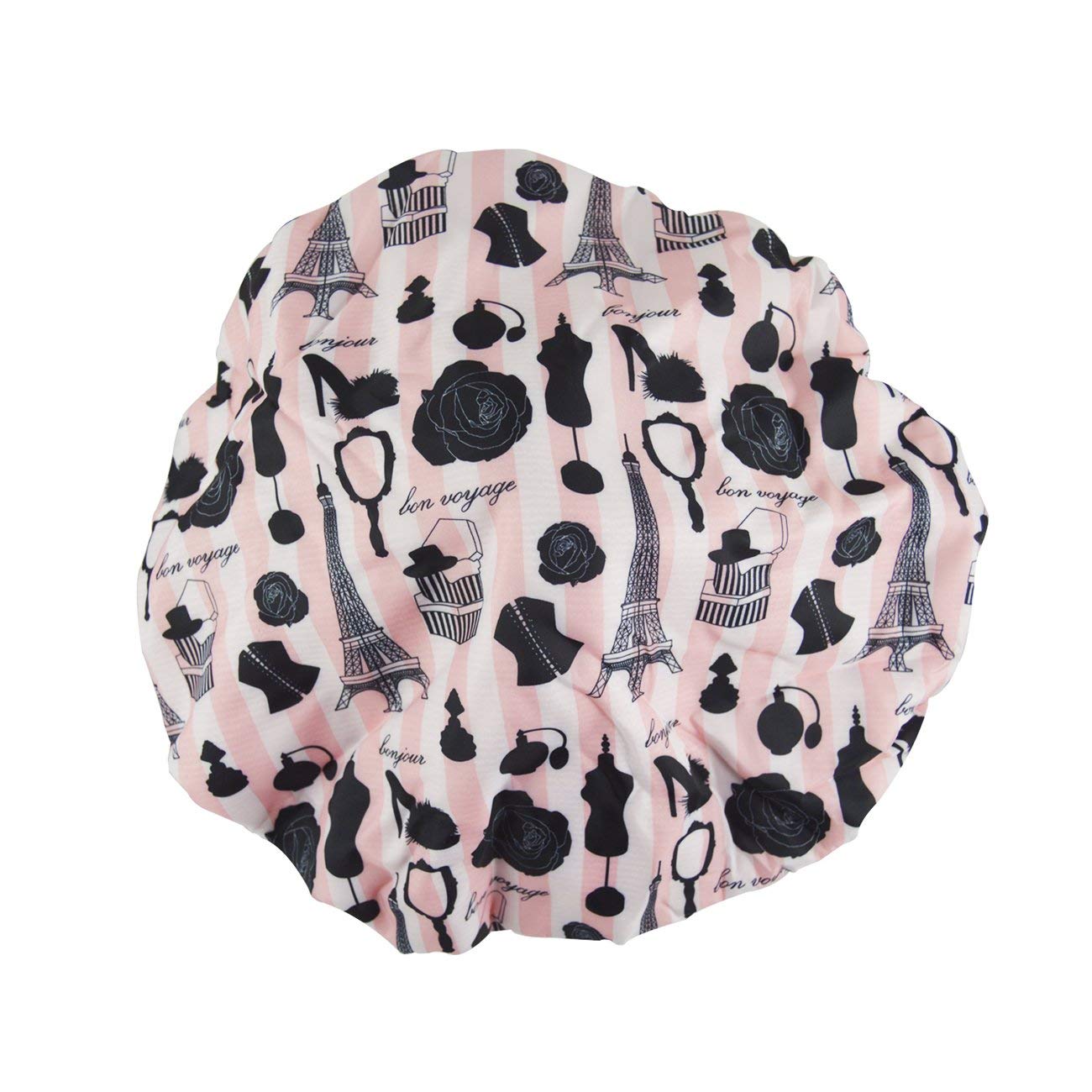 Betty Dain Socialite bonnet-douche étanche avec ourlet élastique et design sûr.