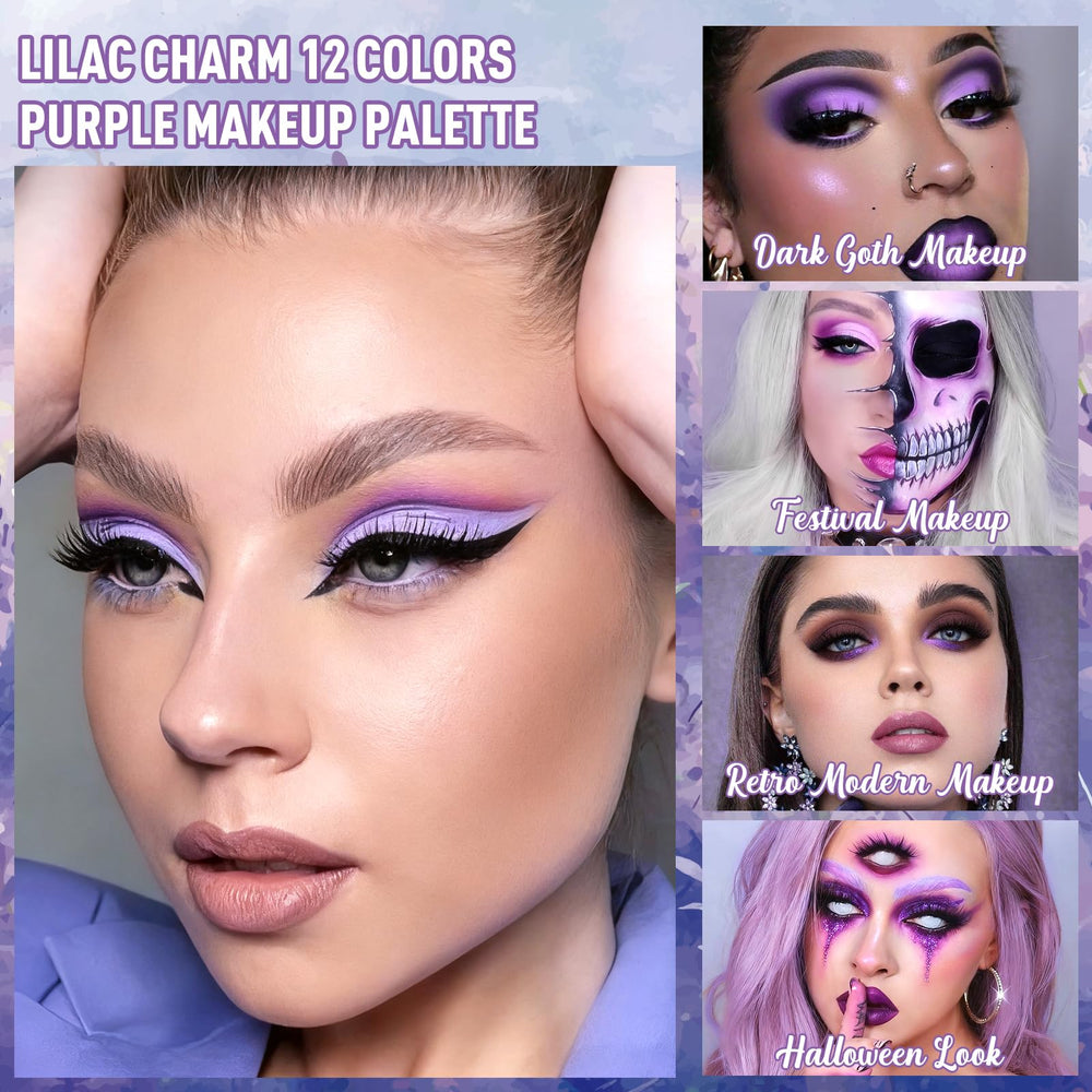 BEUSELF ombre yeux matte violet lavande, texture lisse et facile à estomper.
