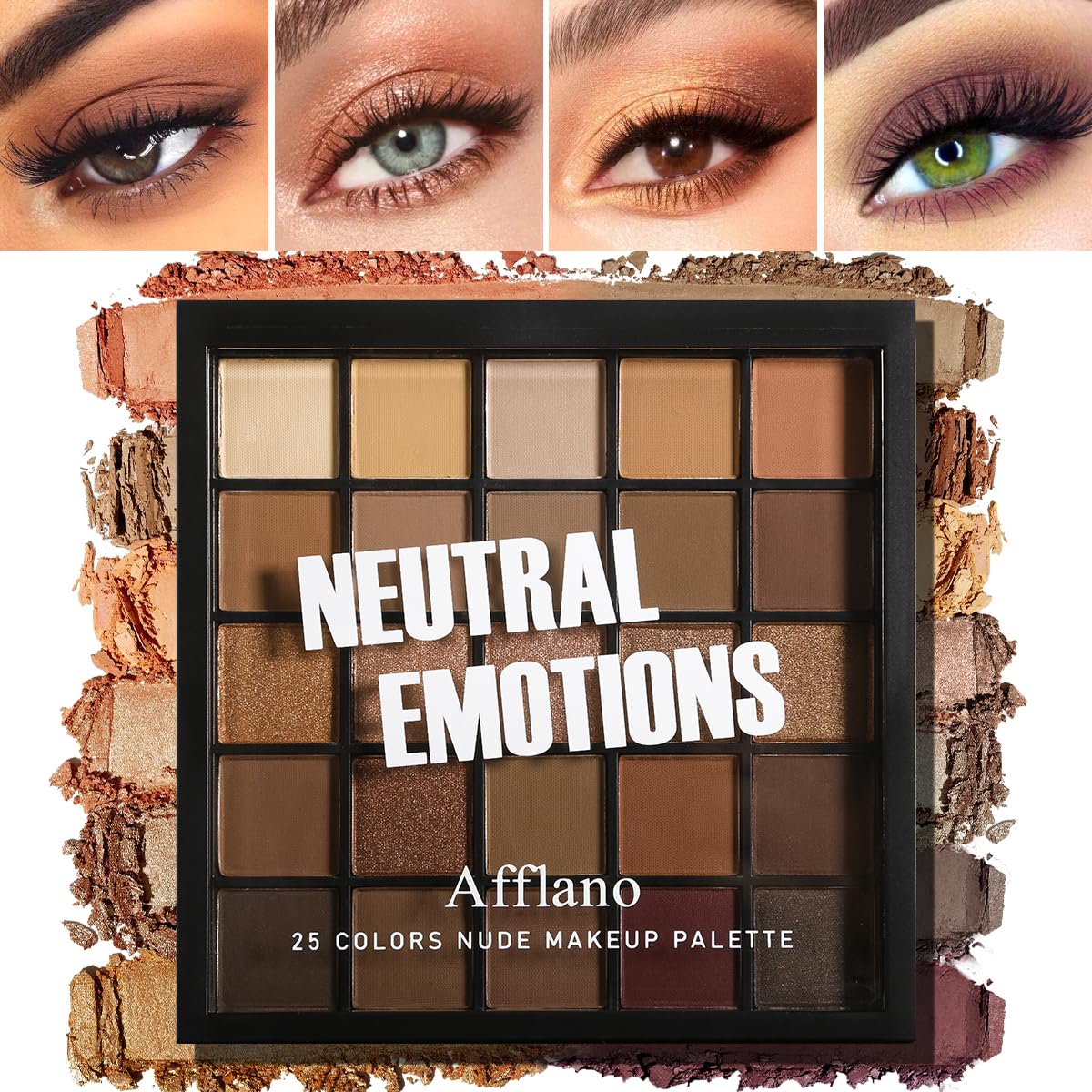 BEUSELF Nude Neutral Palette : 25 teintes nude pour un look quotidien polyvalent.