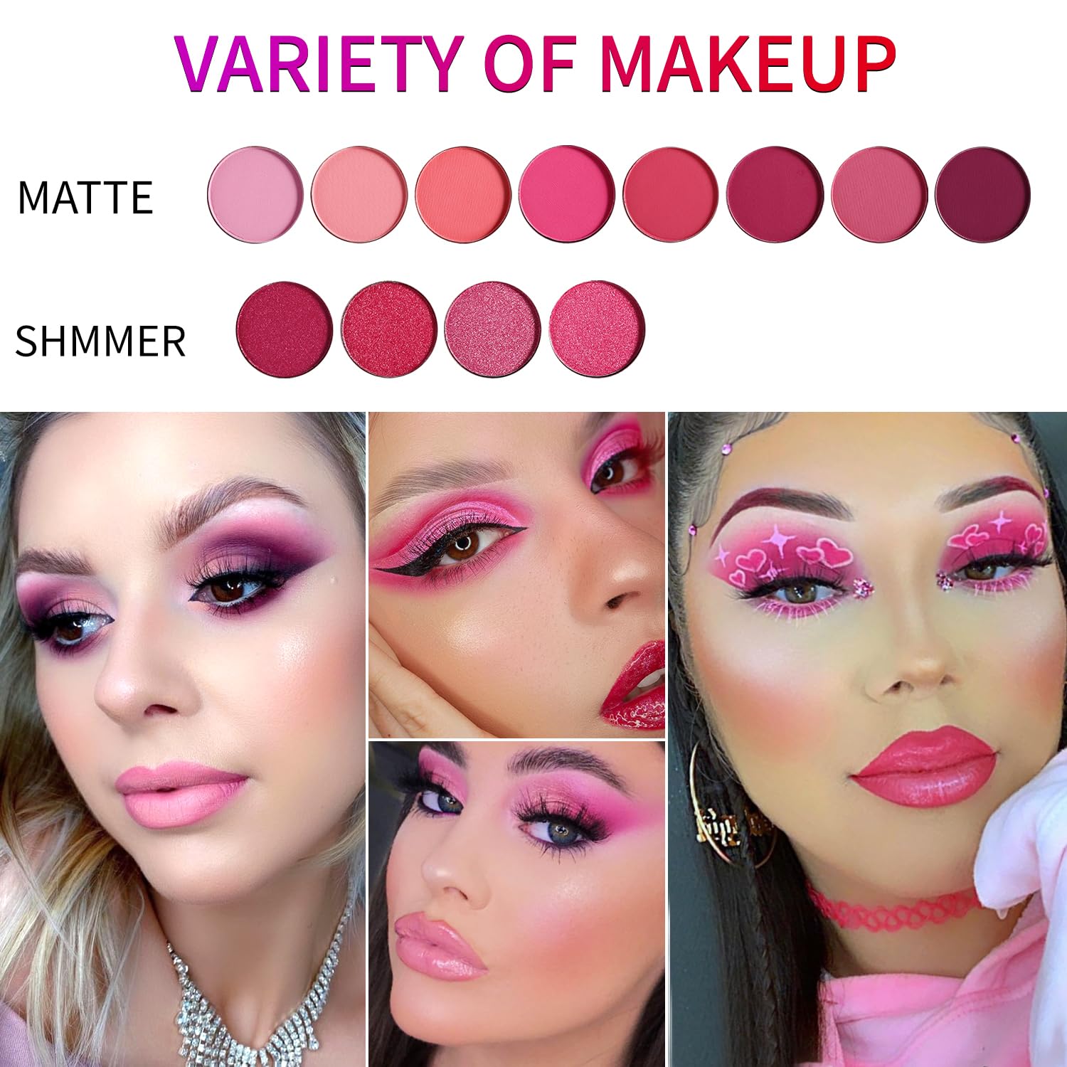 Beuself teintes Rose Pêche Matte et nacrées, harmonie polyvalente