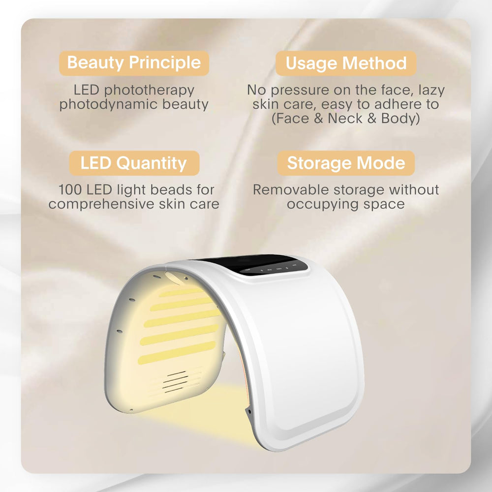 Beuwe masque LED protection des yeux incluse pendant l’usage