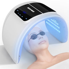 Beuwe masque LED visage avec lumière rouge et bleue éclairant la peau