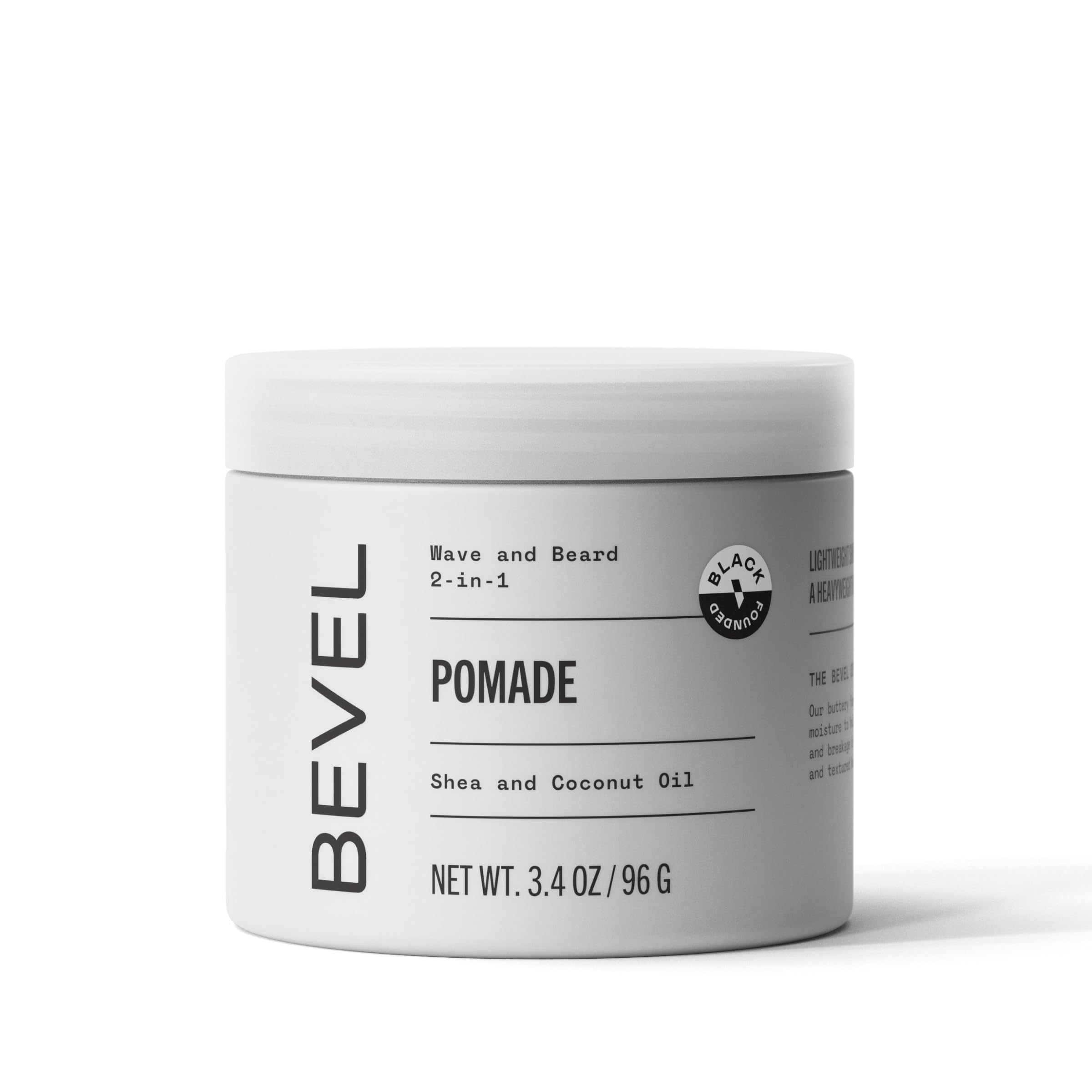 Bevel : bouteille du baume pour barbe et pomade cheveux, hydratation durable.