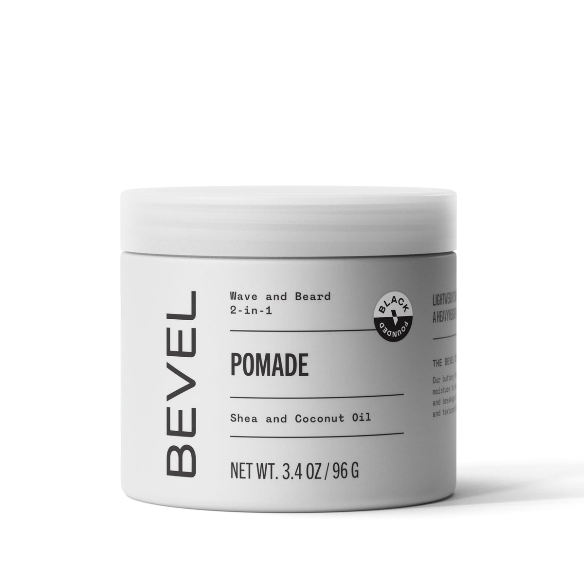 Bevel : bouteille du baume pour barbe et pomade cheveux, hydratation durable.