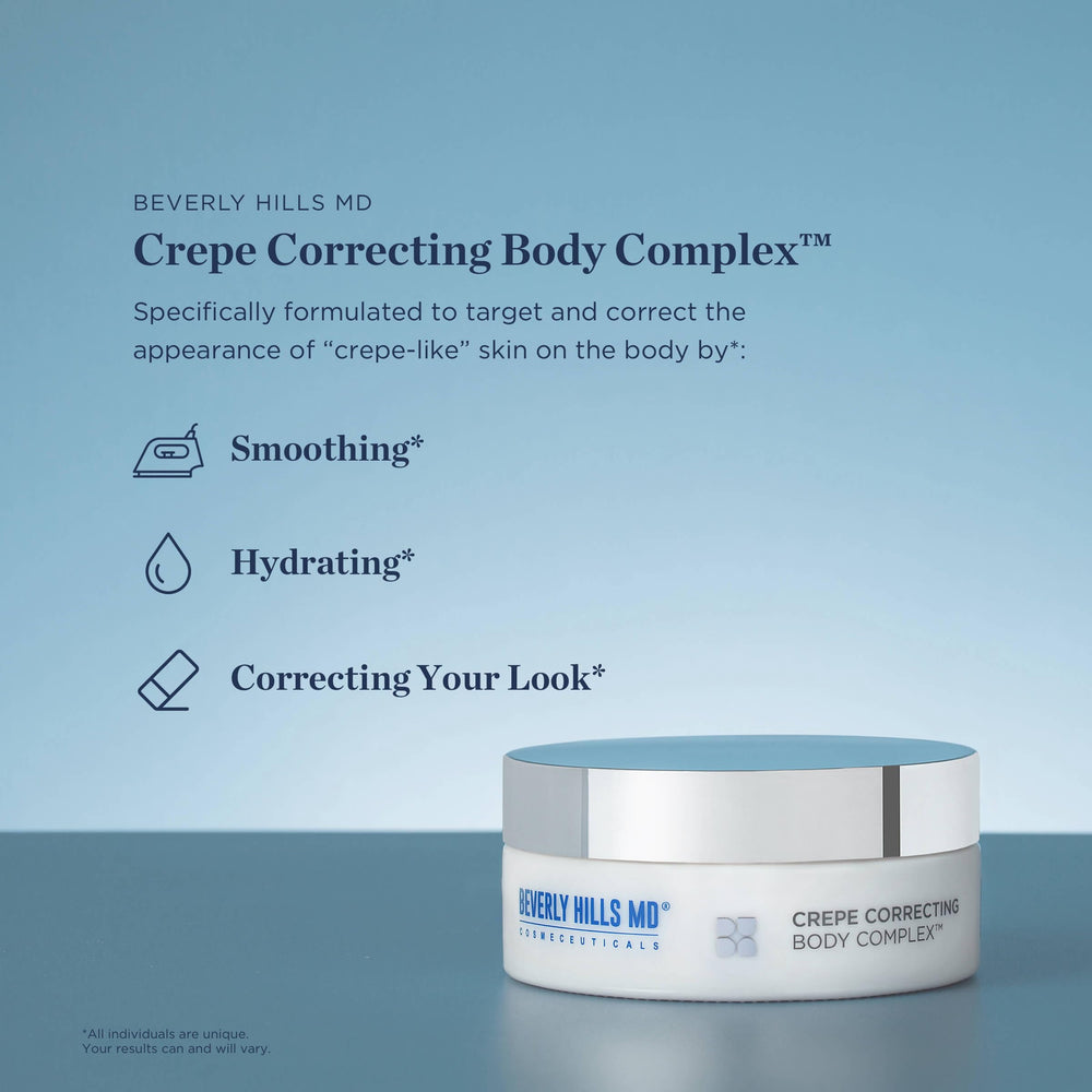 Texture crème riche Beverly Hills MD, sensation luxueuse et peau plus ferme au toucher.