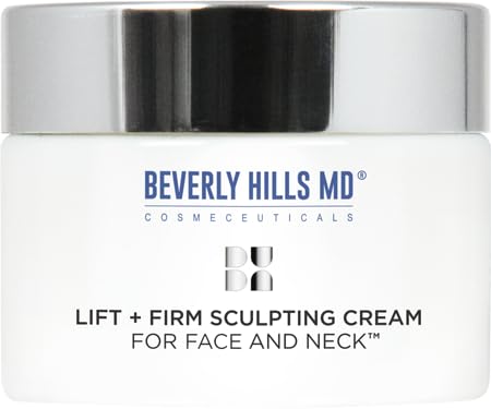 Crème Beverly Hills MD Lift et Firm dans sa bouteille, soin raffermissant.