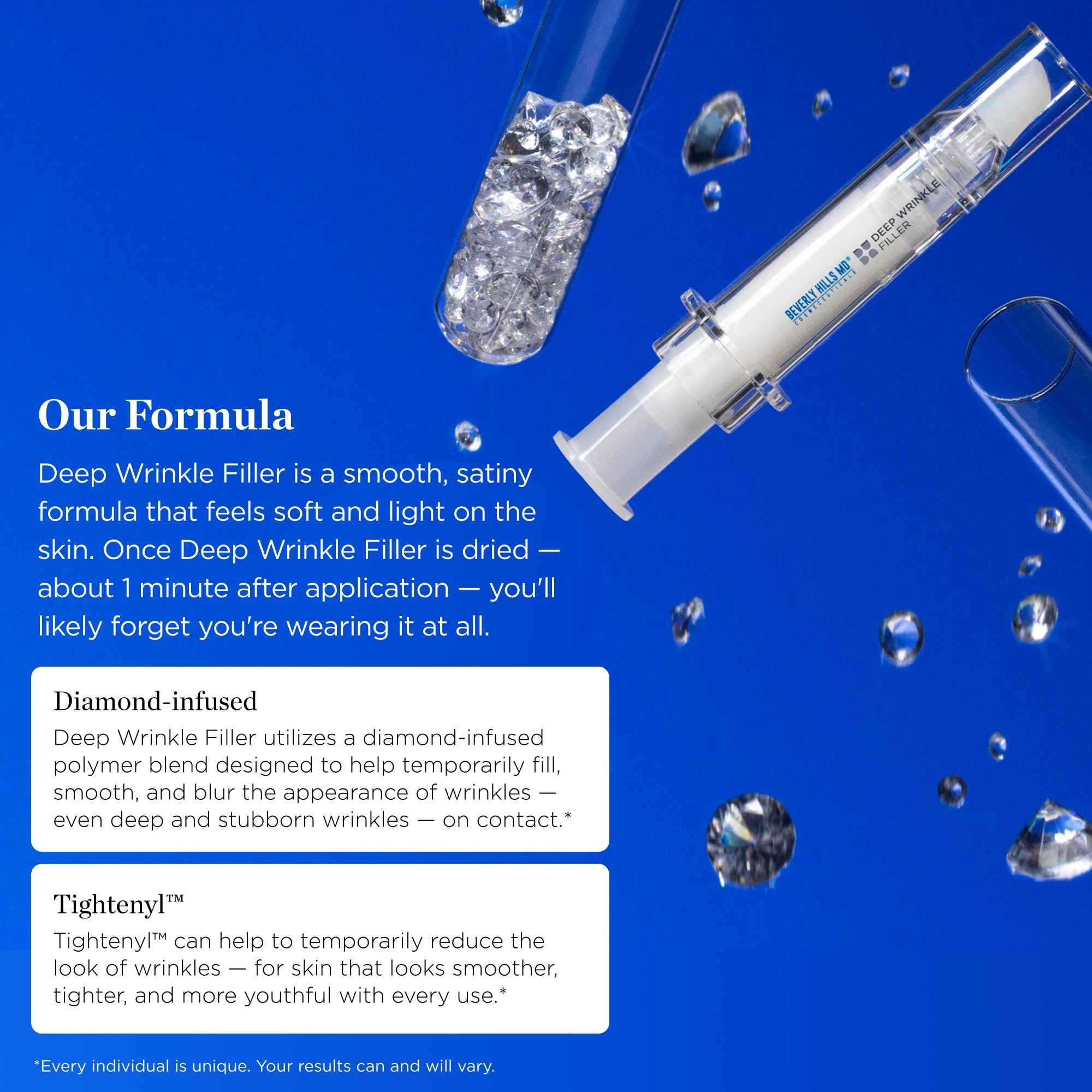 Beverly Hills MD diamant et lueur lumineuse pour texture plus uniforme de la peau