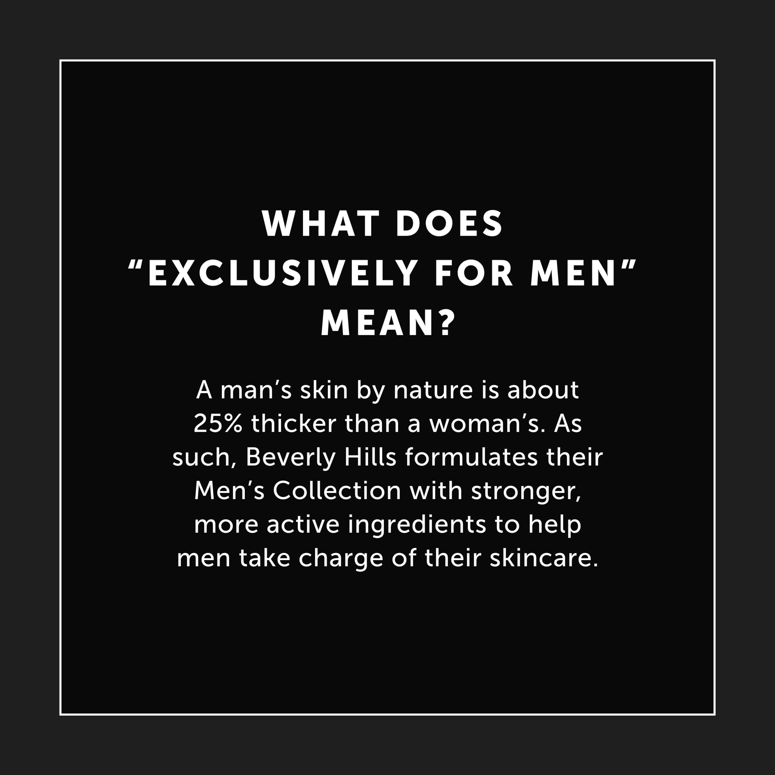 Conseils d’utilisation Beverly Hills Men, routine masculine