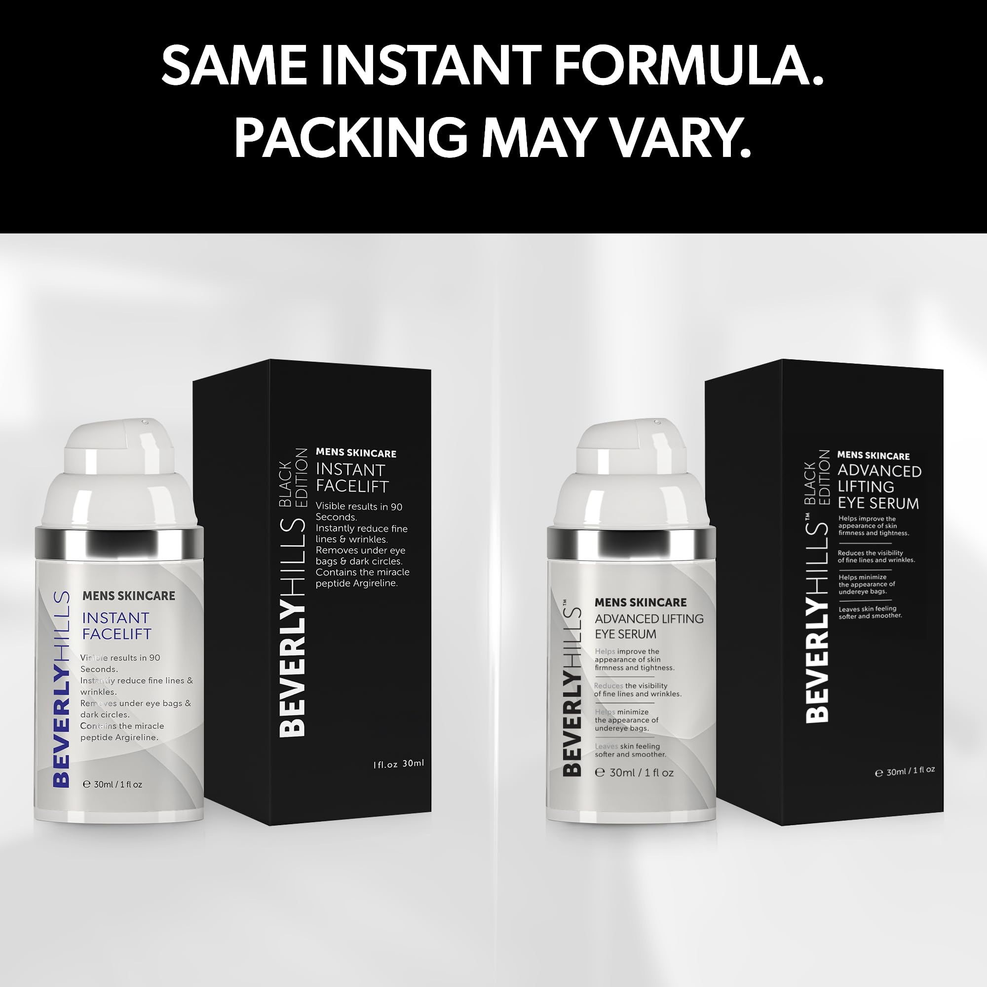 Sérum yeux Beverly Hills Men pour cernes et poches, effet tonifiant