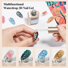 Bevimee Gel: poudre miroir pour effet brillant sur ongles.