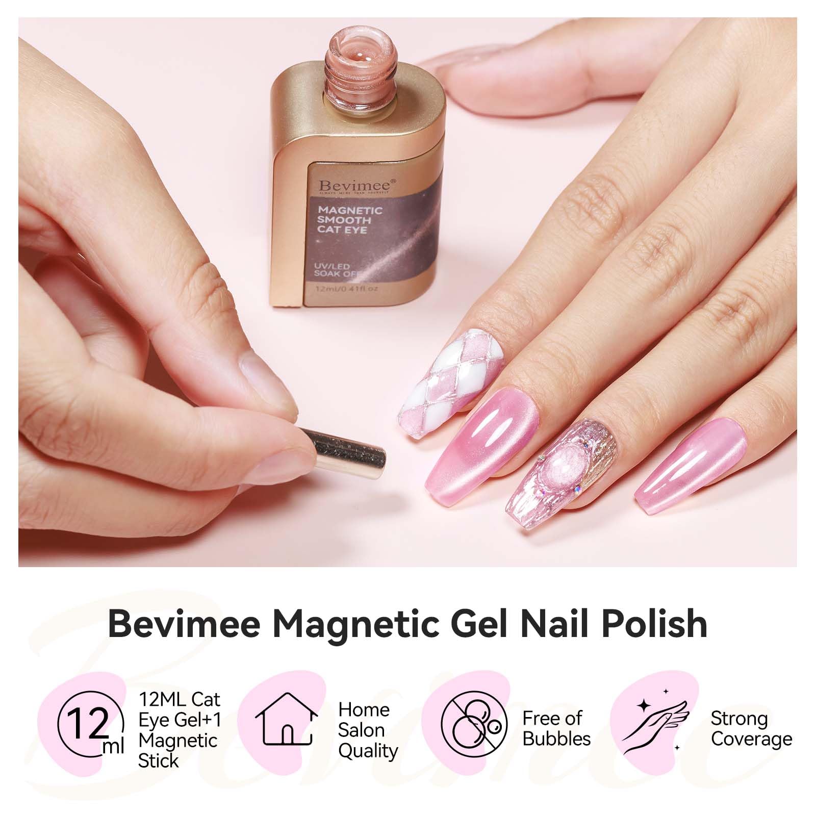 Bevimee lampe UV pour durcir le gel, temps de séchage recommandé.