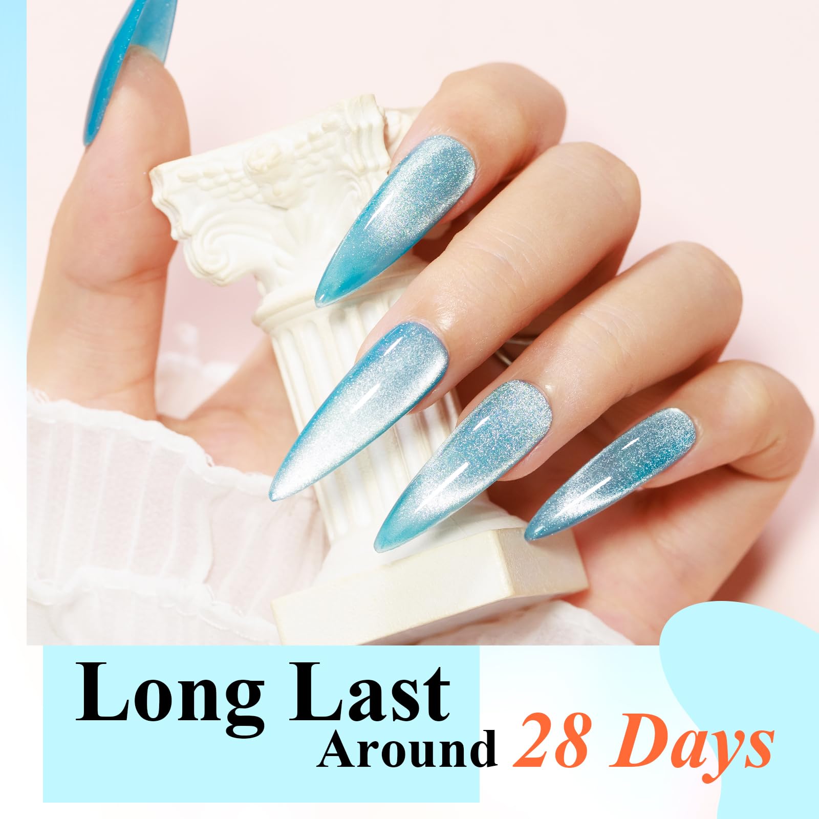 Easy magnetic gel layer application with step-by-step guidance at home