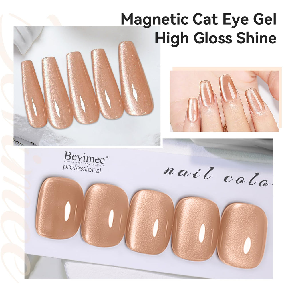 Bevimee Moonlight vernis œil-chat durable et longue tenue sur les ongles.