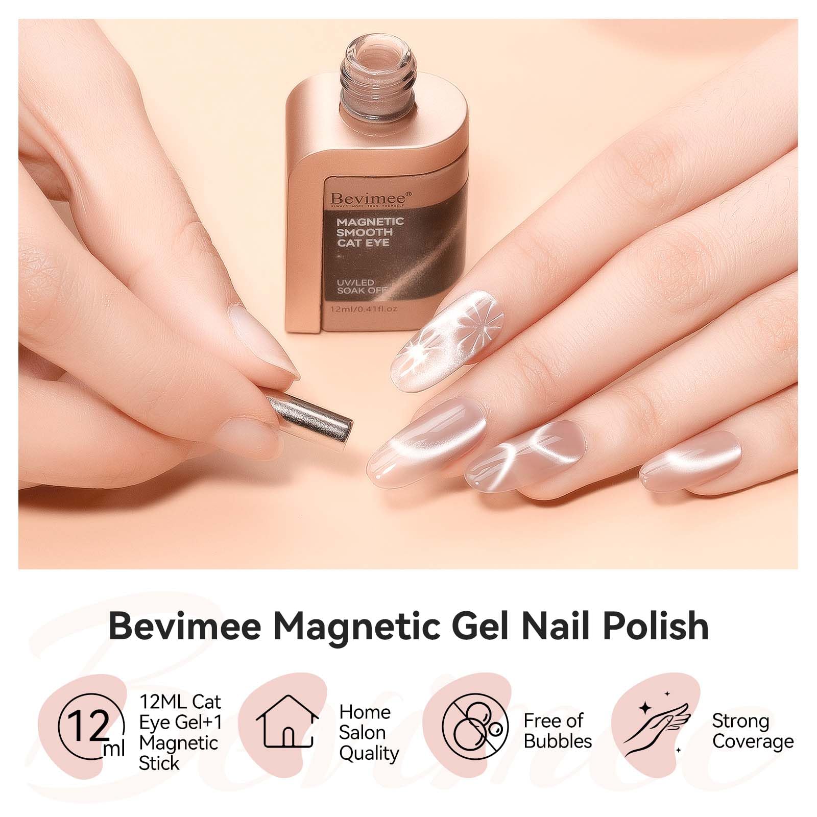 Bevimee Nude Cat Eye – application résistante et tenue longue