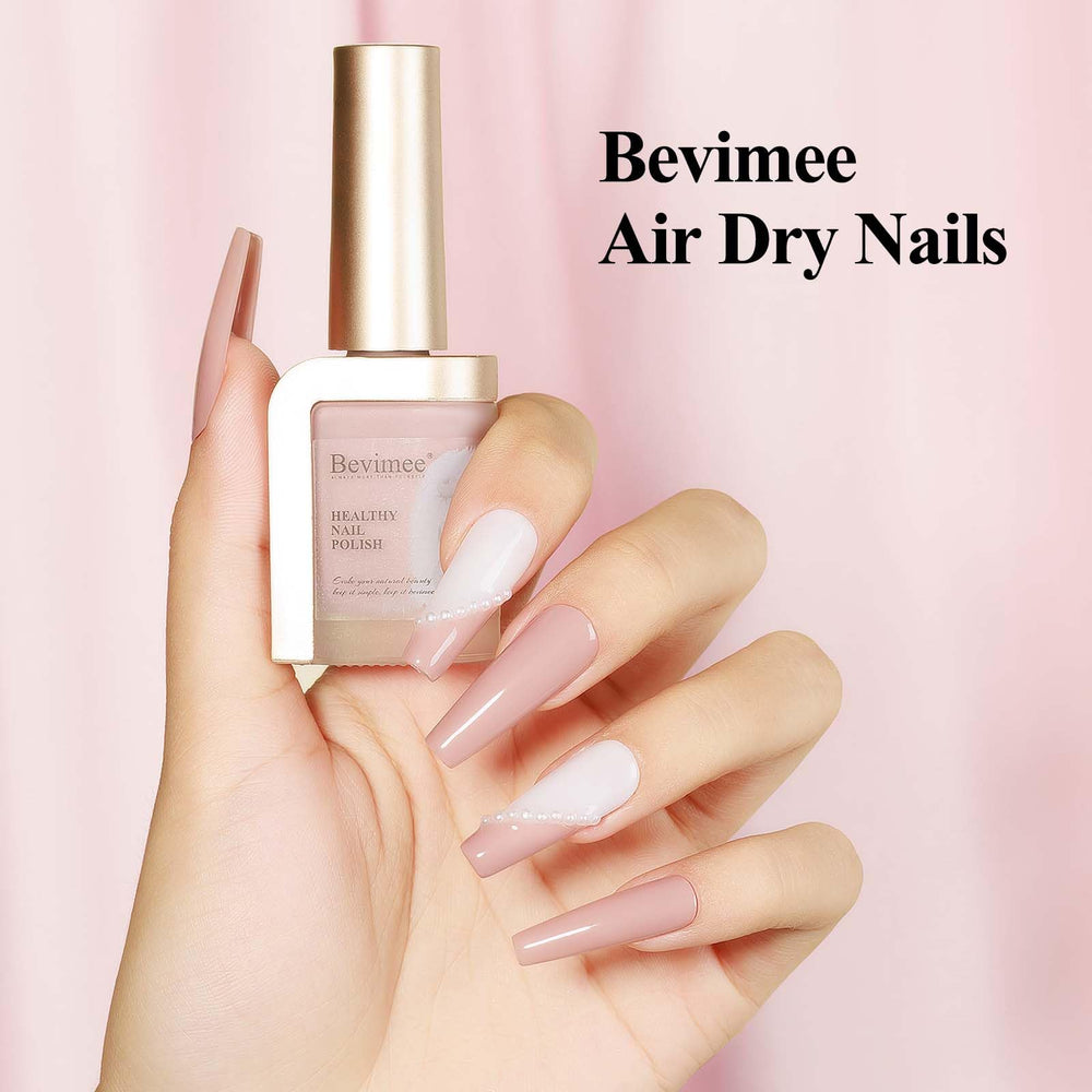 Bevimee Nude, finition sans bulles avec chaque couche bien sèche.