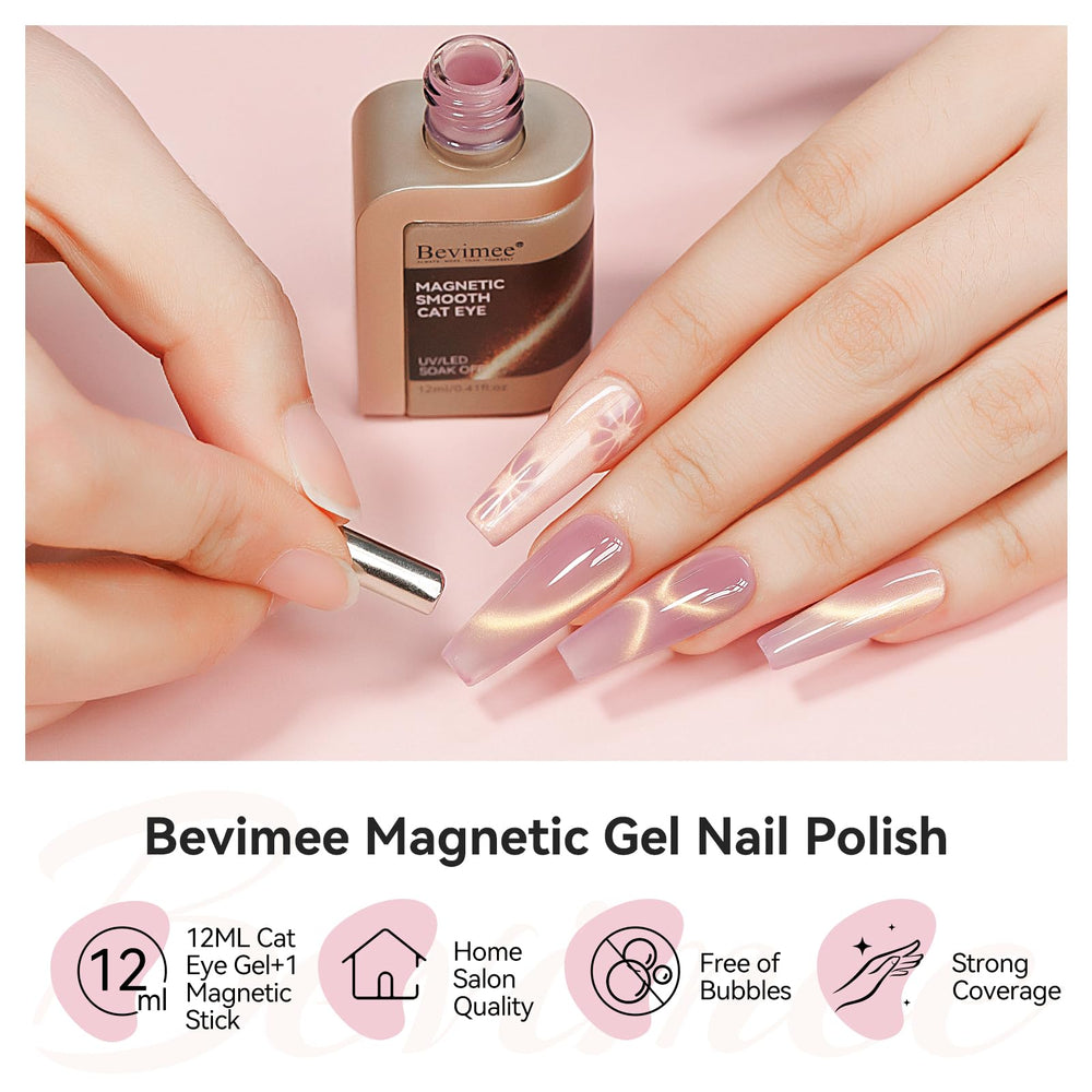 Bevimee vernis-gel utilisation sous lampe UV pour durcissement uniforme