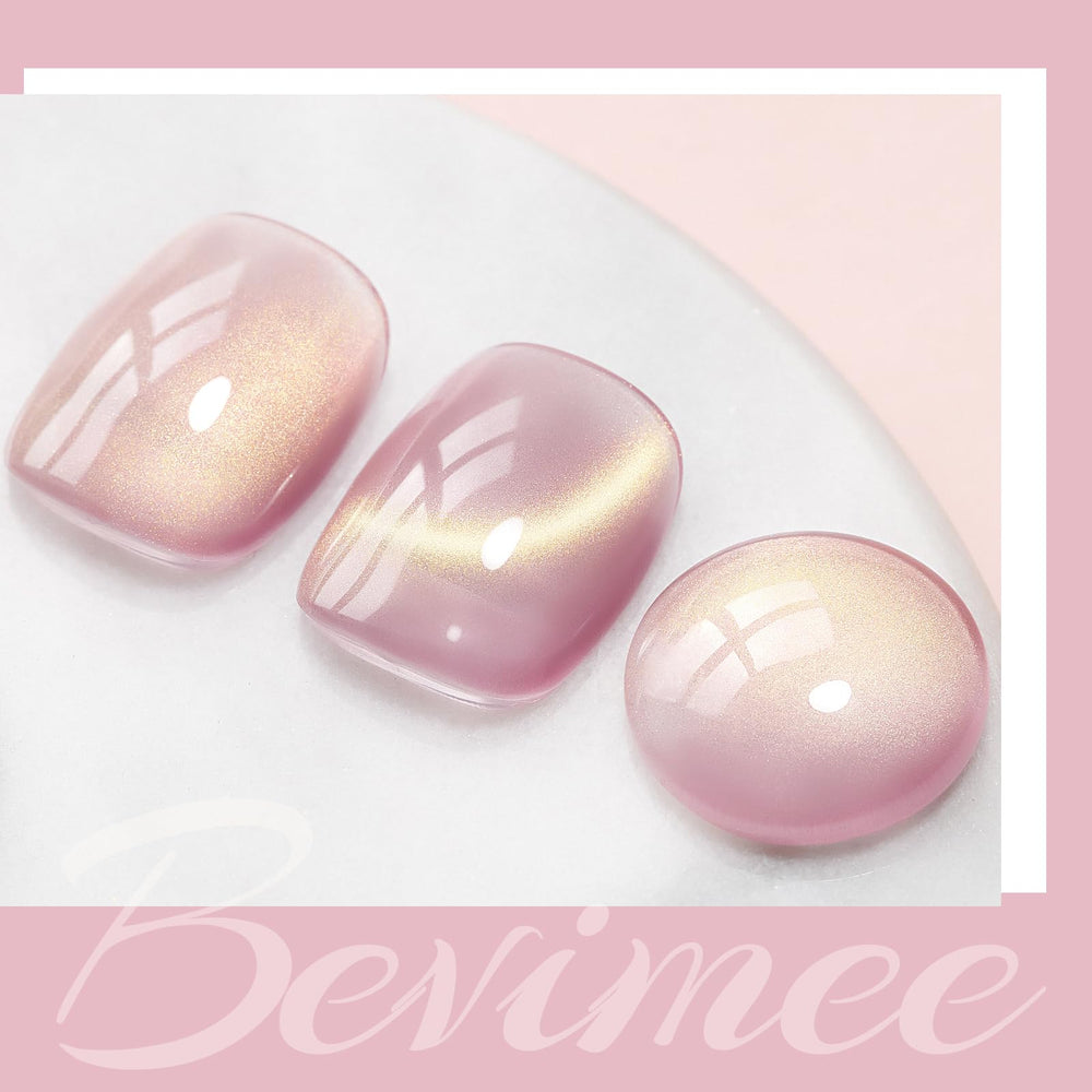 Bevimee vernis-gel oeil-chat offrant une brillance verre durable