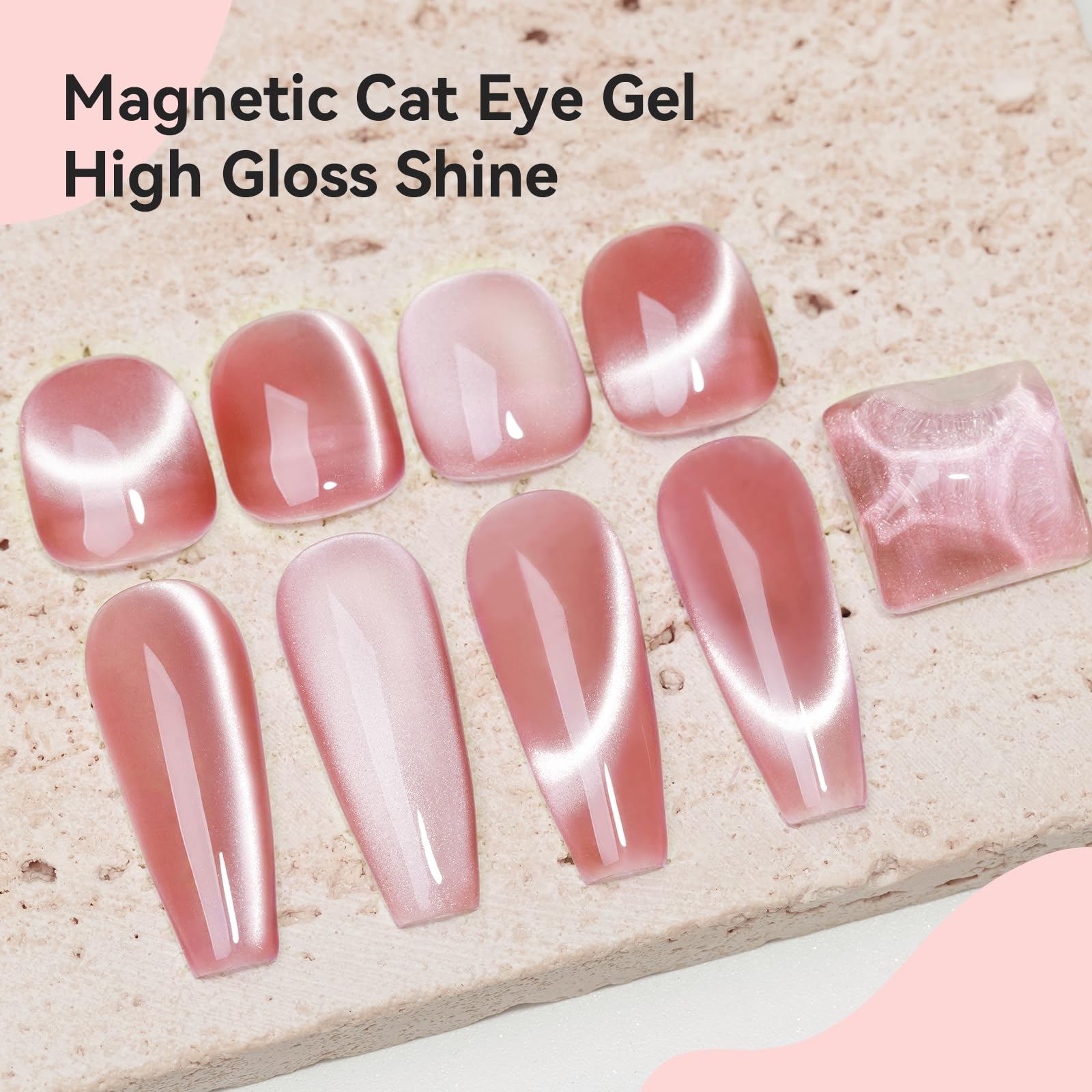 Bevimee gel paillettes œil-de-chat, vernis scintillant pour soirées.
