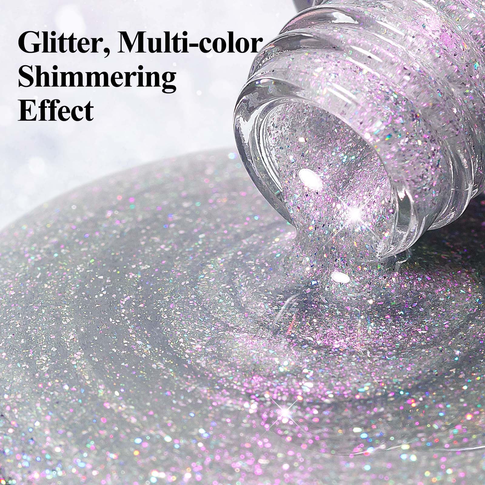 Bevimee Vernis Glitter Argent – emballage élégant et format pratique