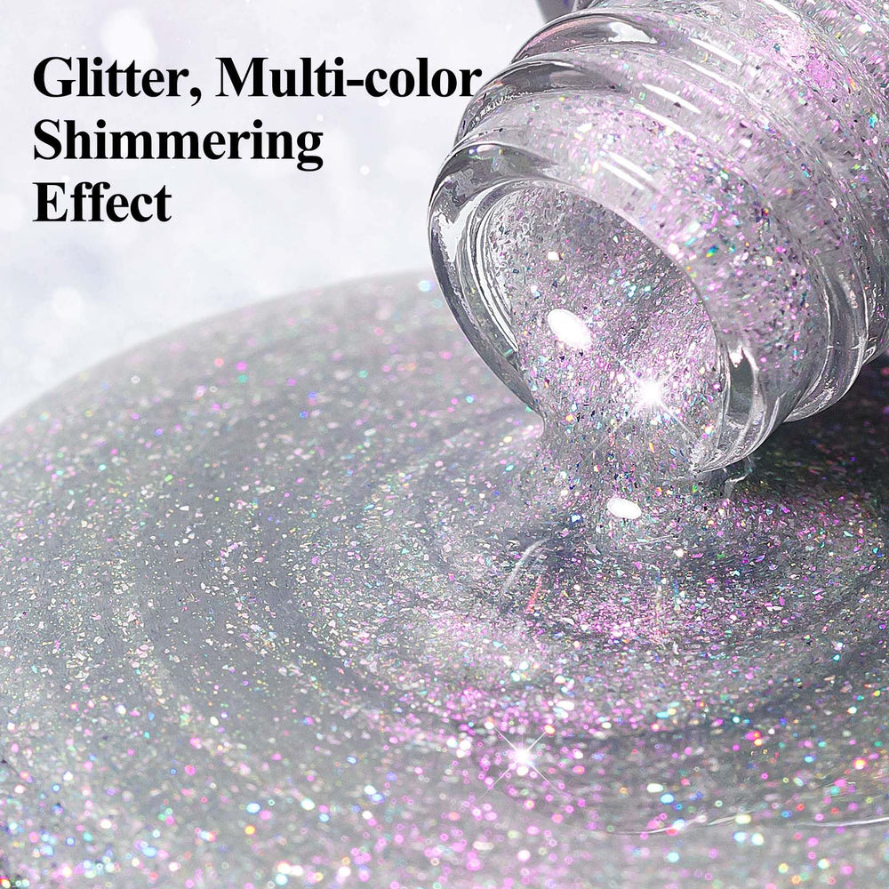 Bevimee Vernis Glitter Argent – emballage élégant et format pratique