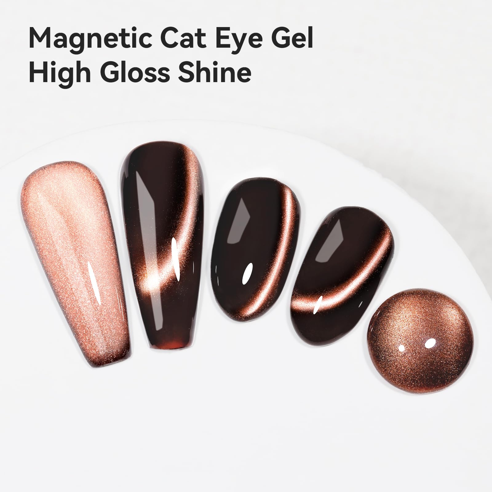 Bevimee Vernis Œil de Chat avec baton magnétique pour varier les motifs