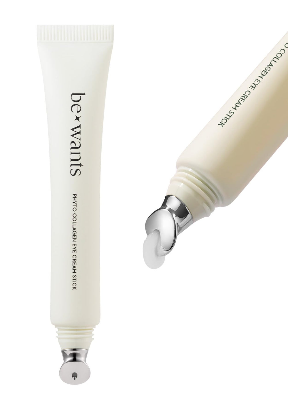 BE+WANTS crème yeux embout métal - application précise et absorption rapide.