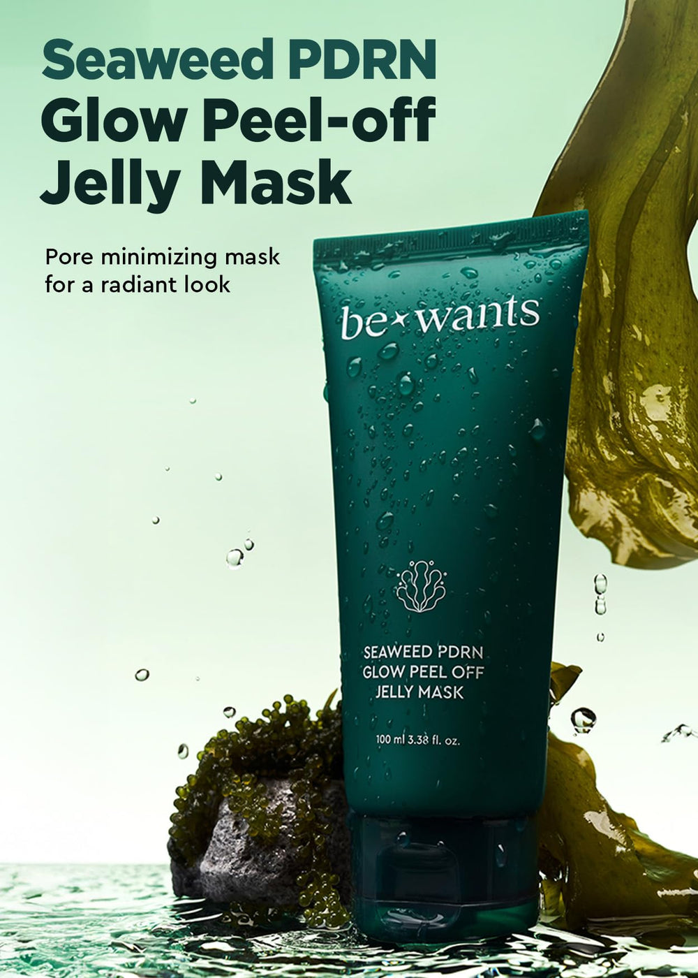 Bewants masque gelée algue: texture douce et hydratation durable.