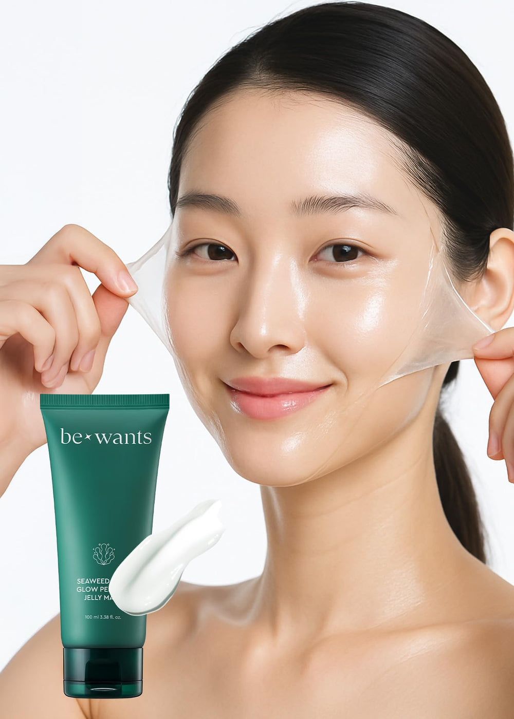 Bewants masque peel-off algue: éclat et peau plus nette.