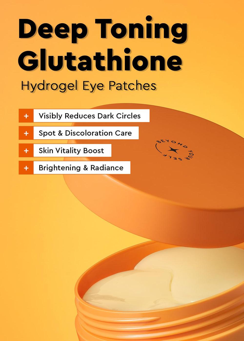 Patch yeux BE+WANTS végan coréen, soin doux pour peaux sensibles.