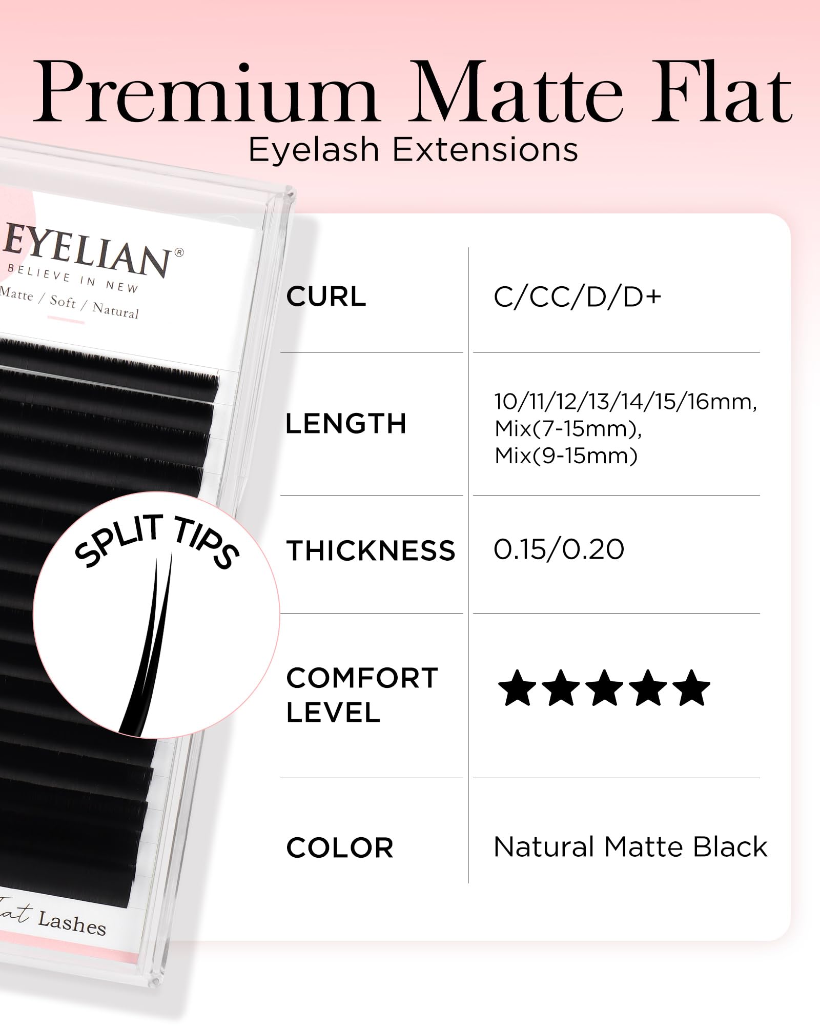 Curl D pour effet dramatique sur BEYELIAN ellipse flat