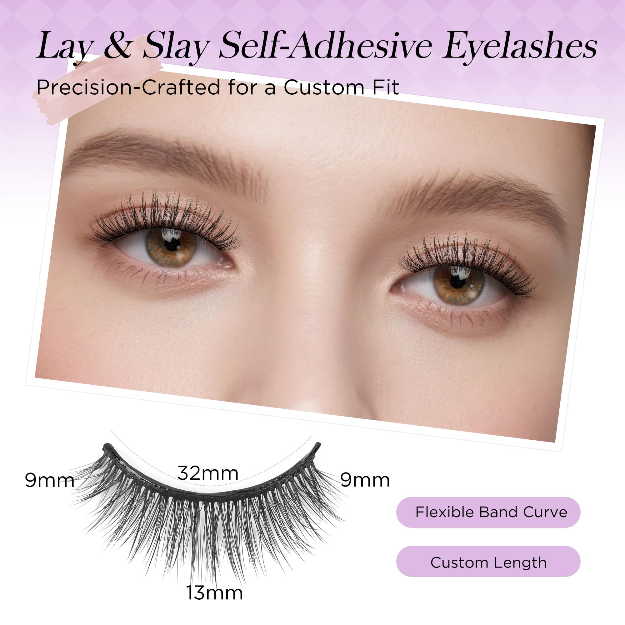 Retrait doux des cils BEYELIAN sans démaquillant nécessaire.