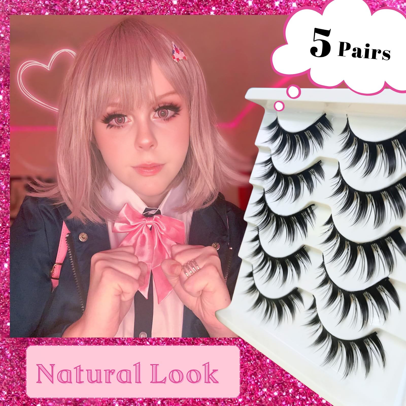 Cils beyonday pour Halloween ou évènements, effet dramatique sans effort.