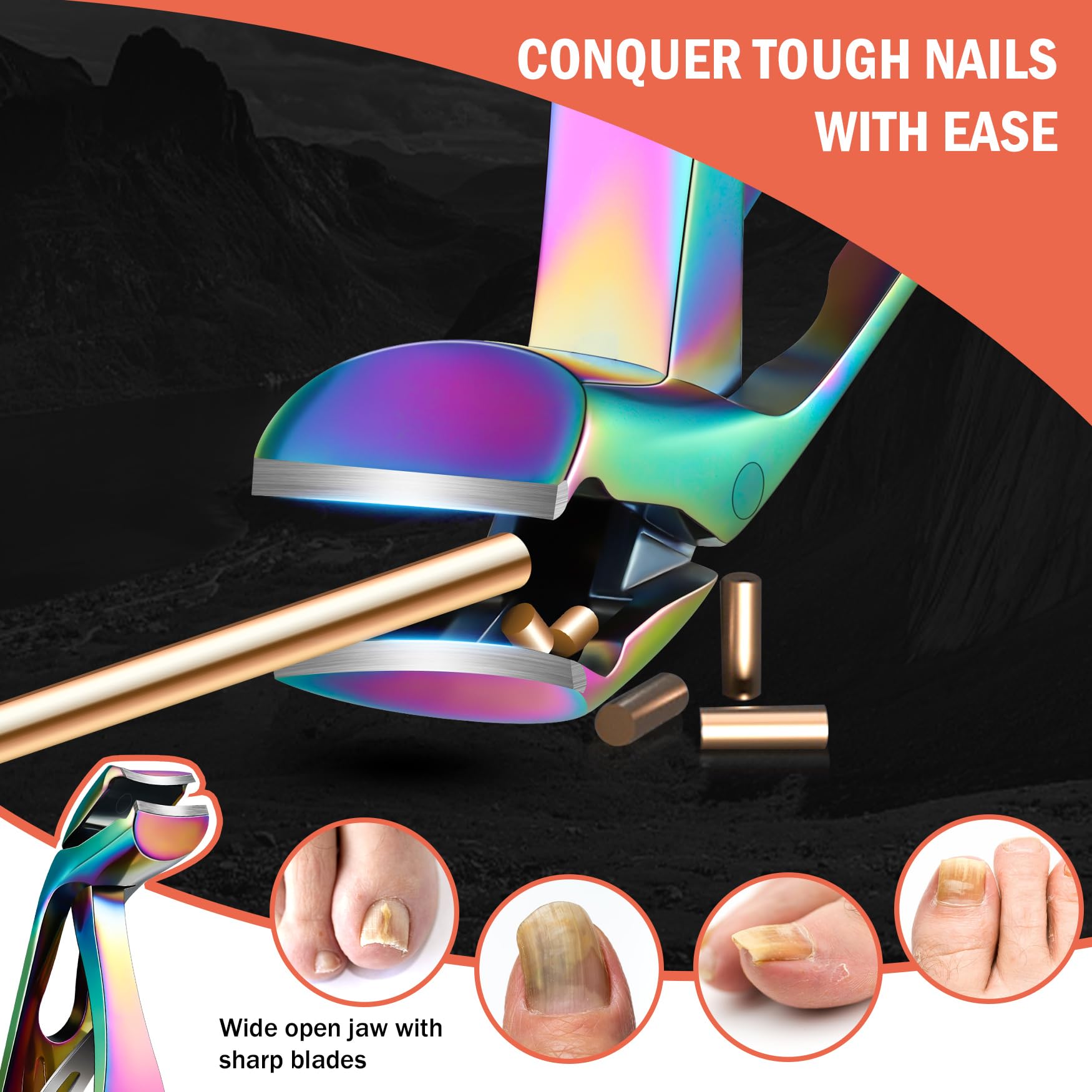 BEZOX coupe-ongles anti-éclaboussures garde l’espace propre.