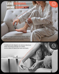 BEZOX coupe-ongles epais lame-large, coupe précise des ongles épais.