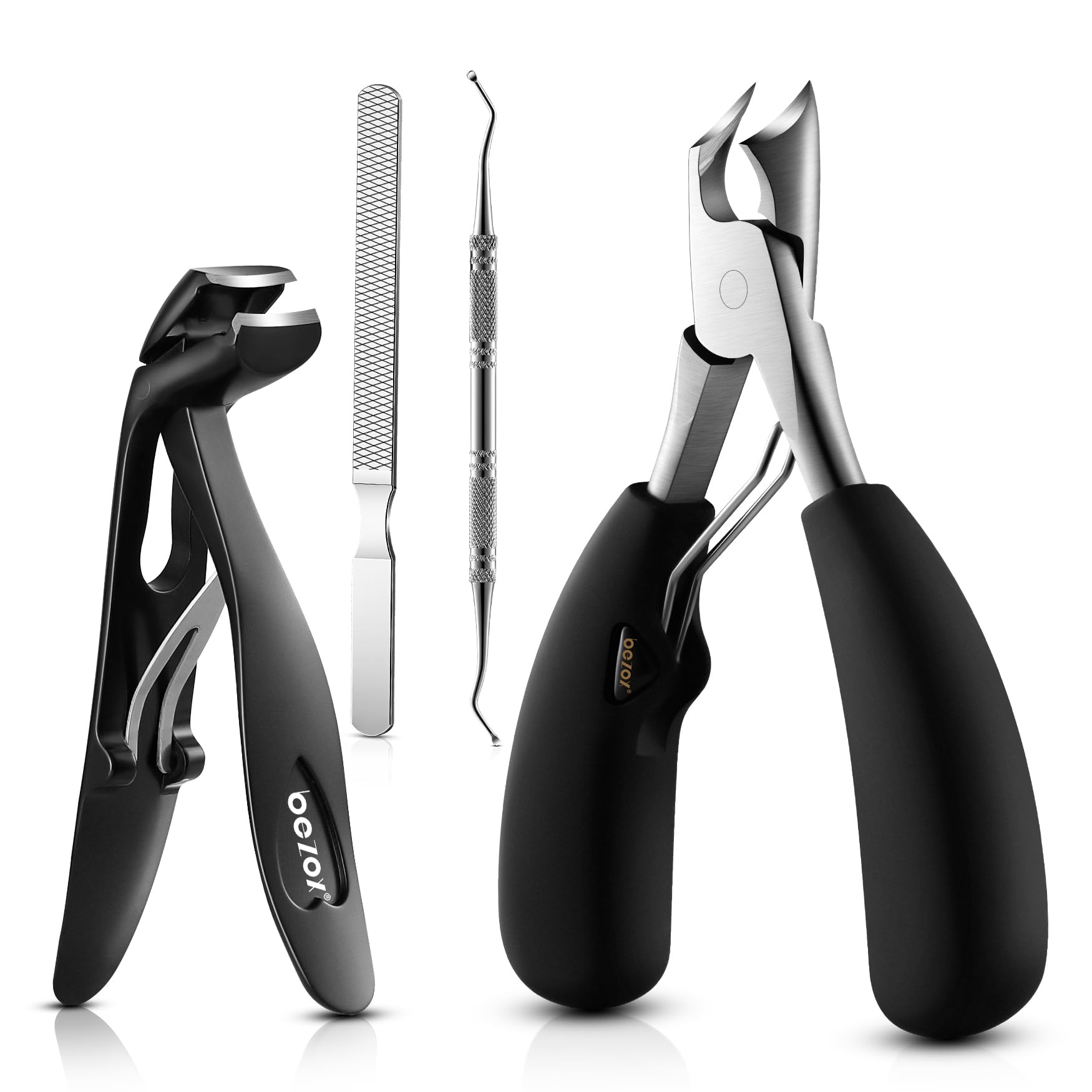 BEZOX coupe-ongles incurves pour ongles d’orteil, accès facilité.