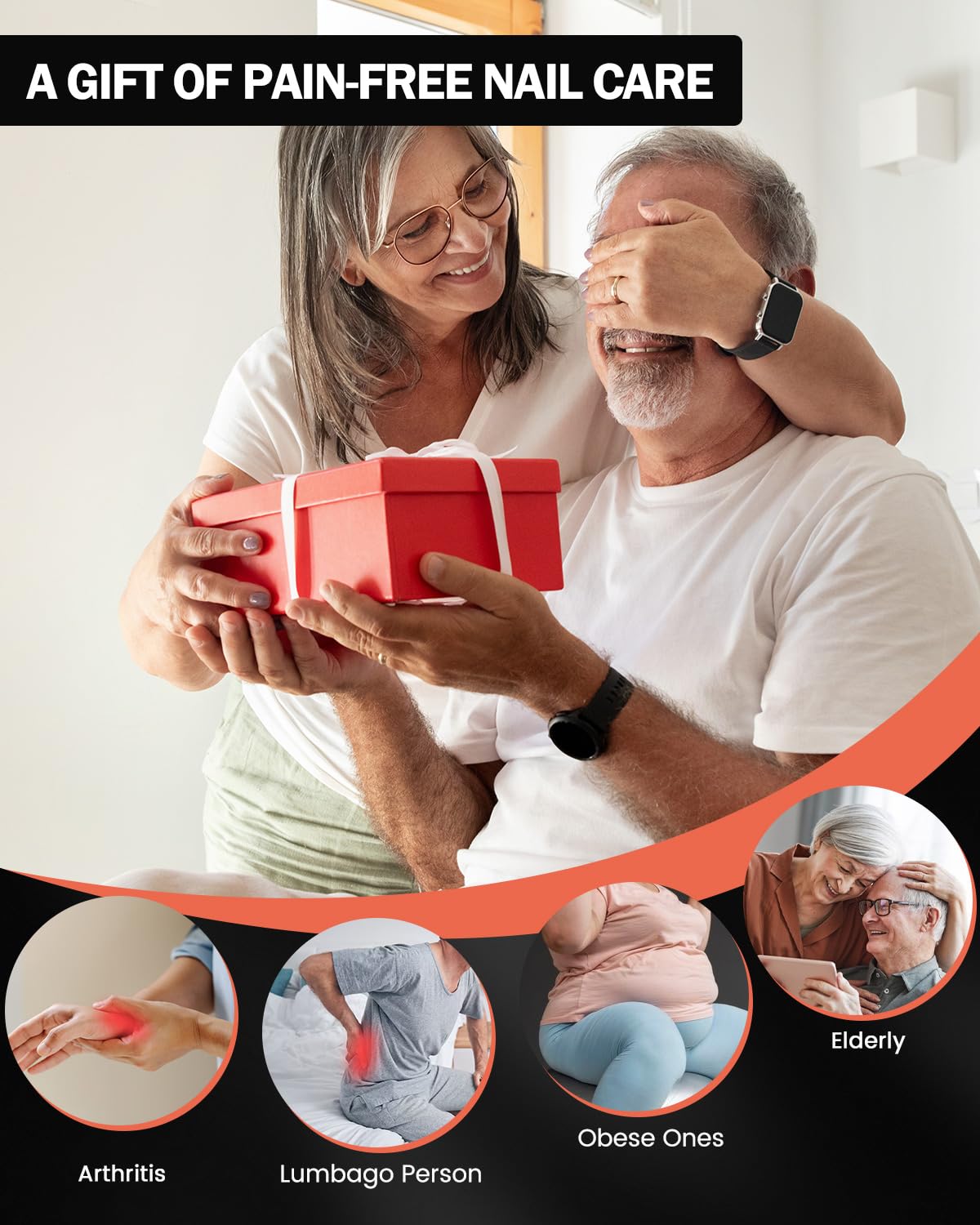BEZOX coupe-ongles seniors, utilisation confortable et controle precis.
