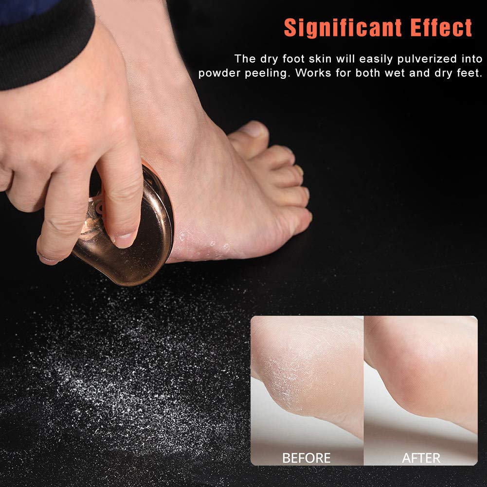 BEZOX Grande Surface Pedicure Crystal: brossage efficace sur les talons.