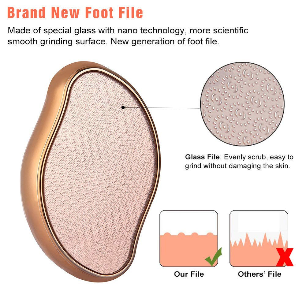 BEZOX Pied Verre Crystal Nano Grain: élimination en douceur des callosités tenaces.